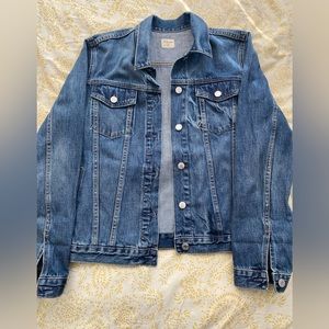 clean blue denim jacket